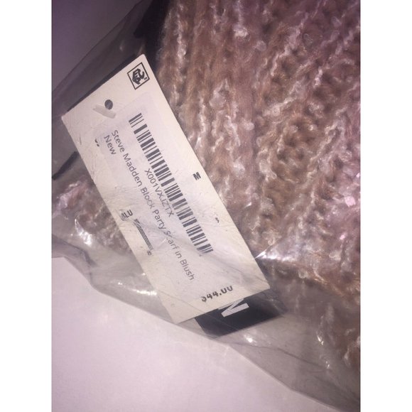 Steve Madden Block Party Scarf in Blush - Picture 3 of 5